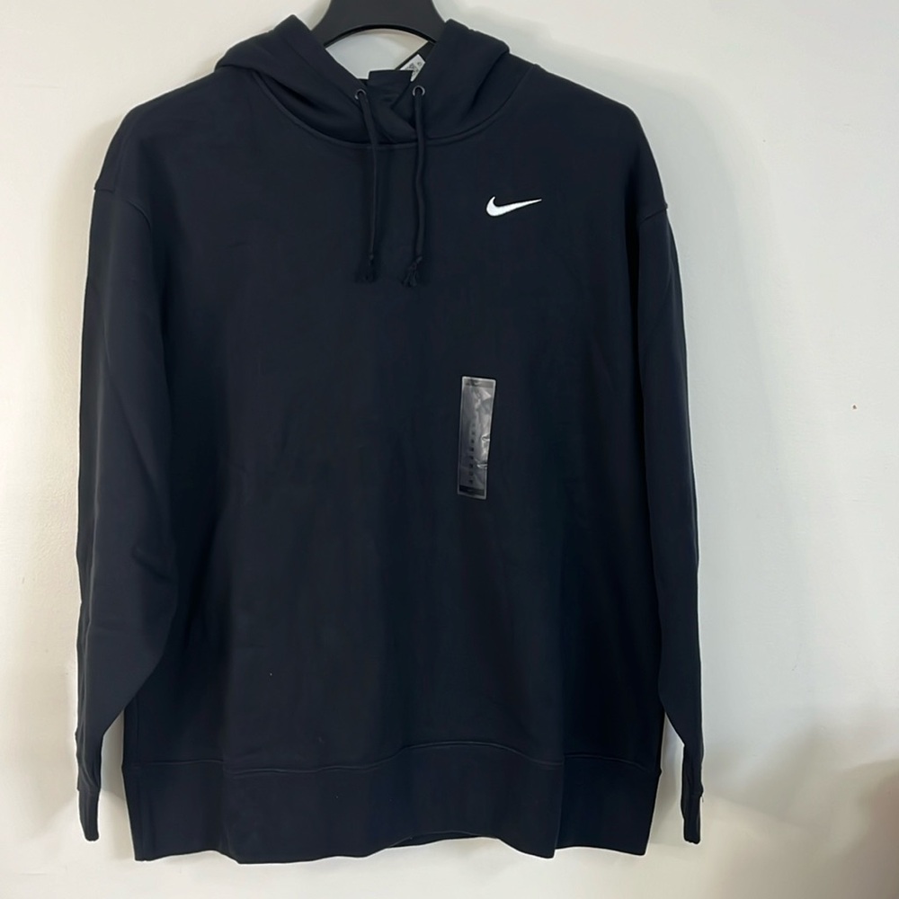 Nike Women’s  Size 1X Fleece Hoodie Plus Size Black NWT